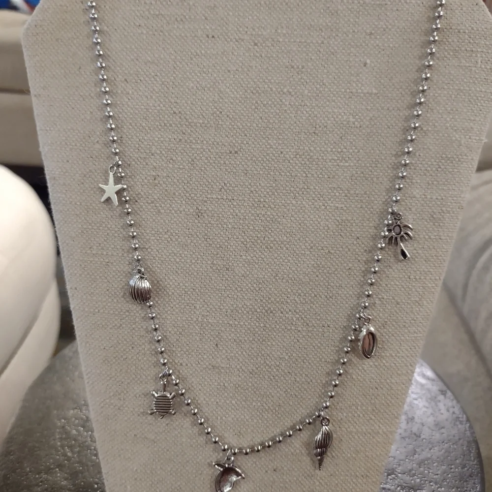 𝅺Sterling silver Ocean necklace
